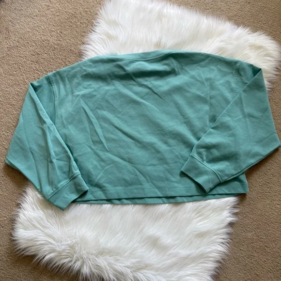 Old Navy Active Dynamic Fleece Oversized Cropped Crewneck Sweatshirt XL - Picture 5 of 5